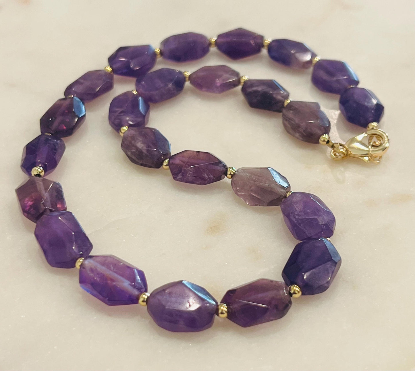 Amethyst Beaded Necklace