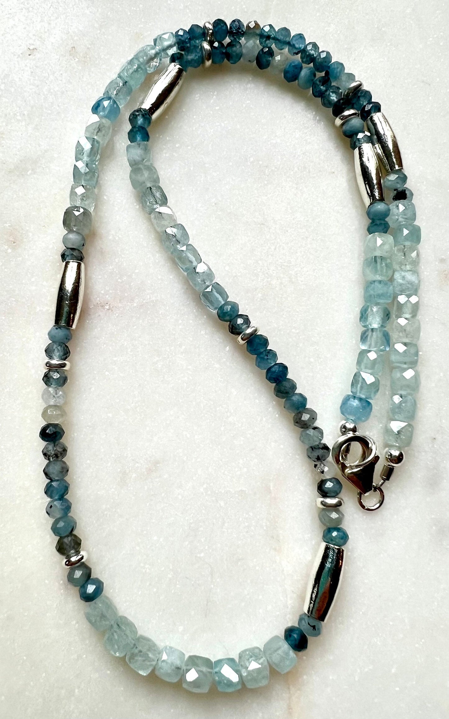 Aquamarine Beaded Necklace