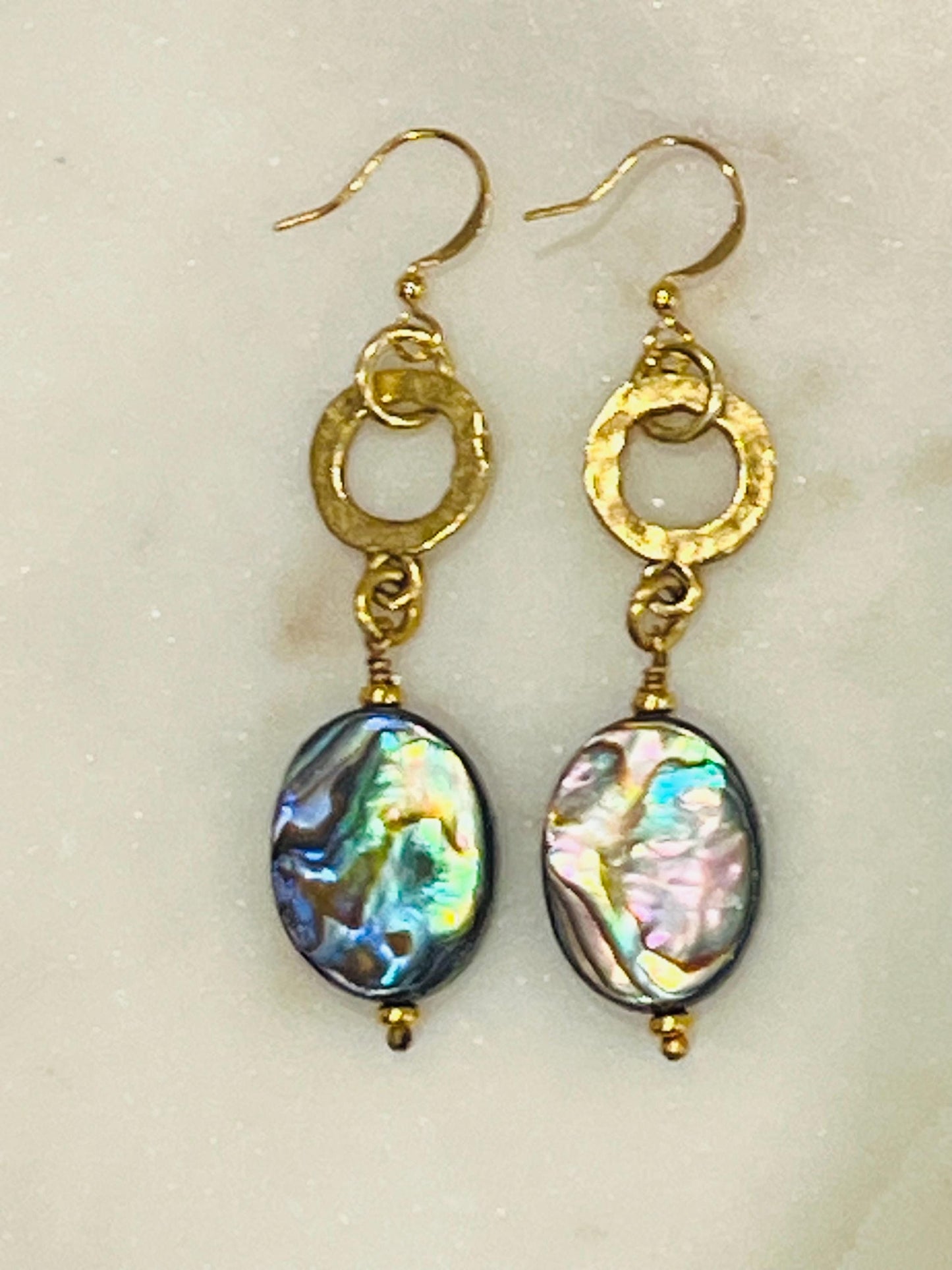 Abalone Beaded Earrings