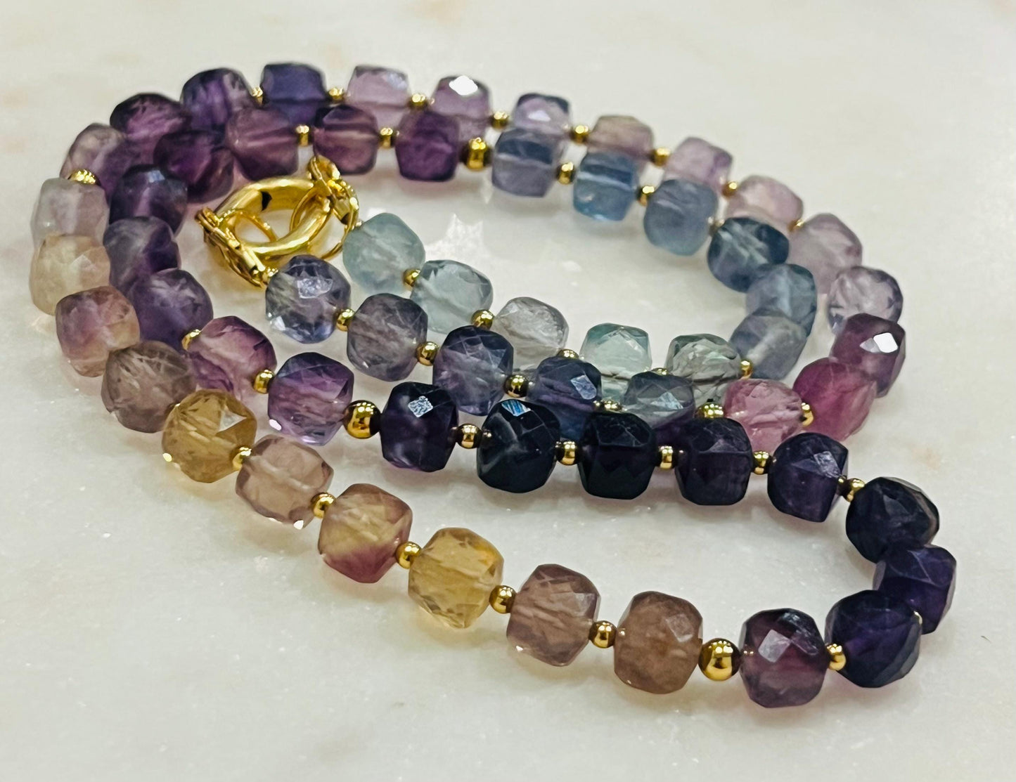 Fluorite Beaded Necklace