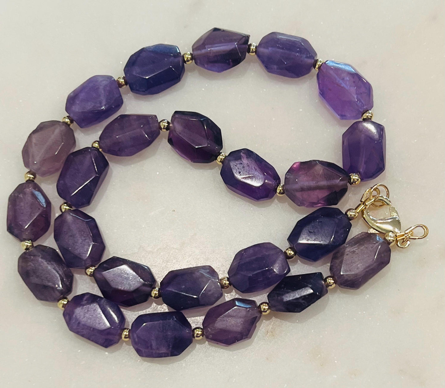 Amethyst Beaded Necklace