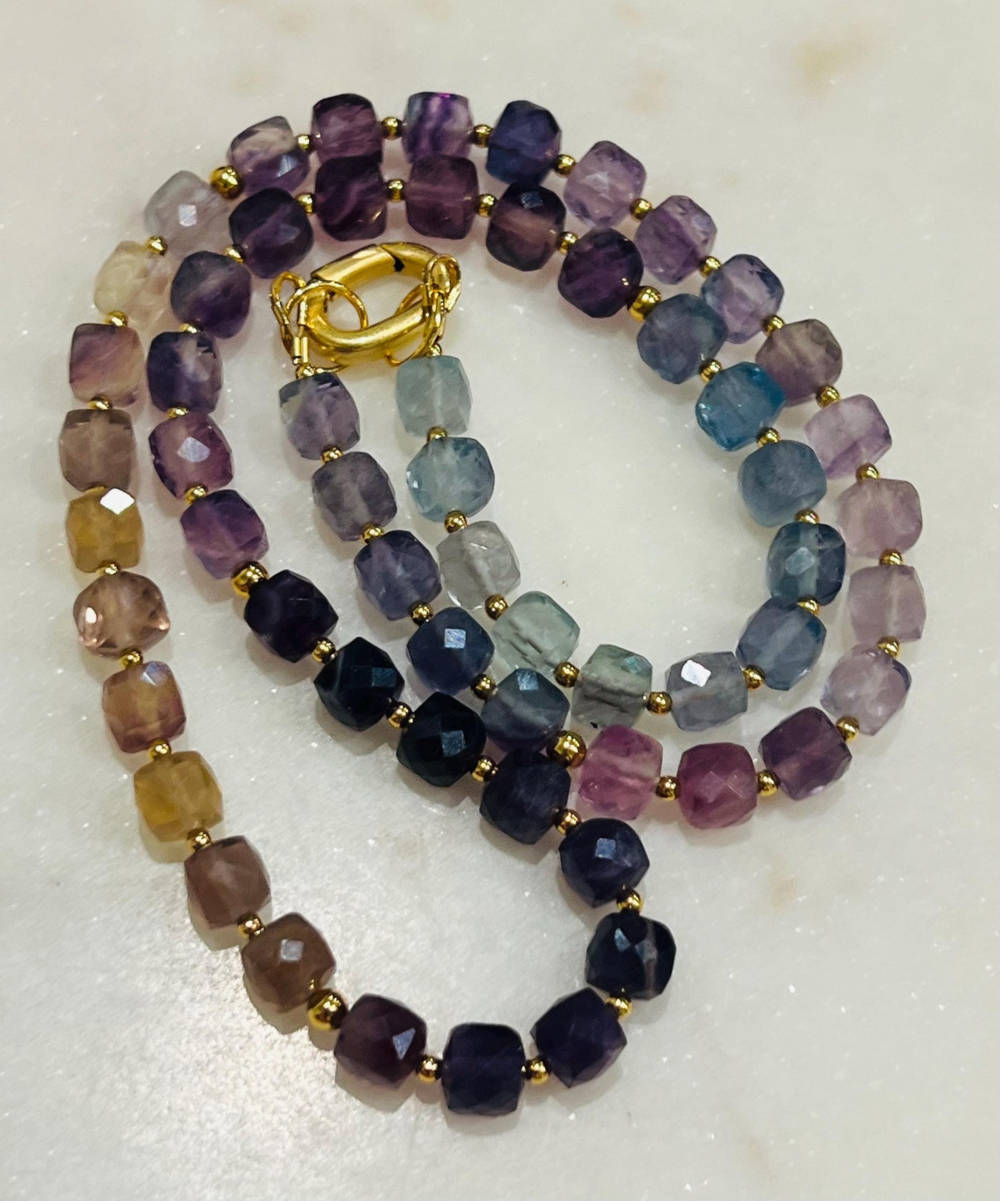 Fluorite Beaded Necklace