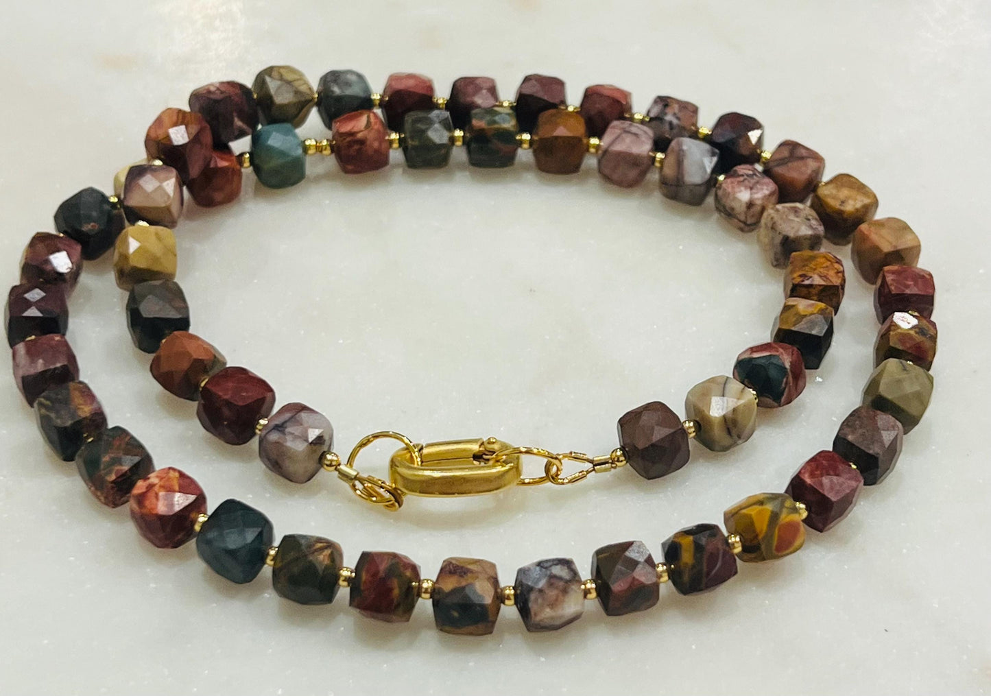 Red Creek Jasper Beaded Necklace