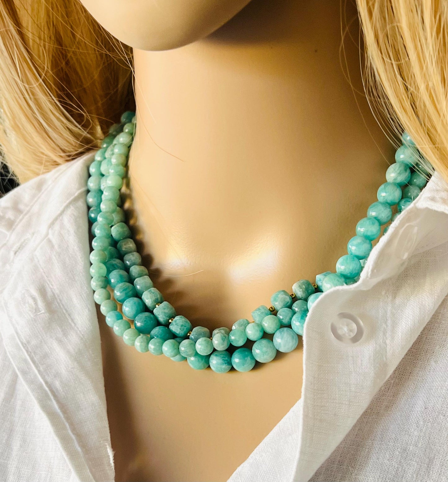 Amazonite Beaded Necklace
