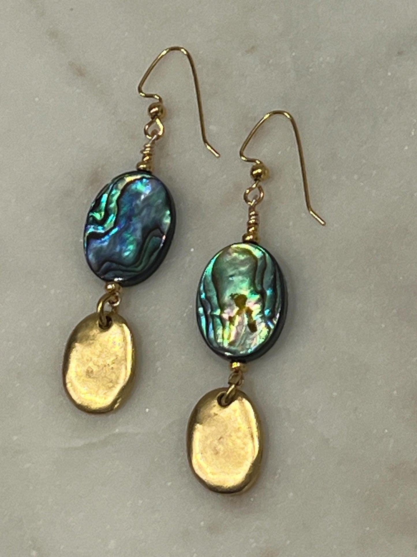 Abalone Beaded Earrings