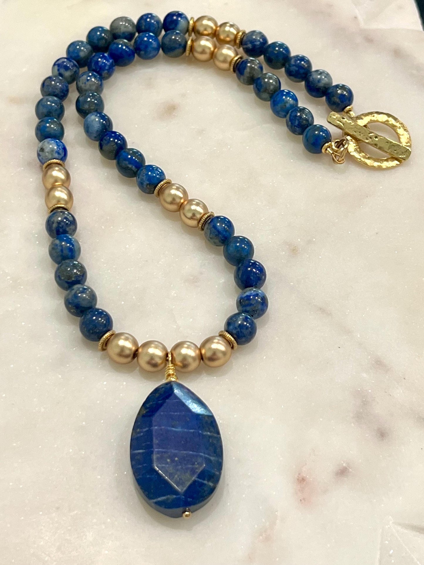 Lapis Beaded Necklace