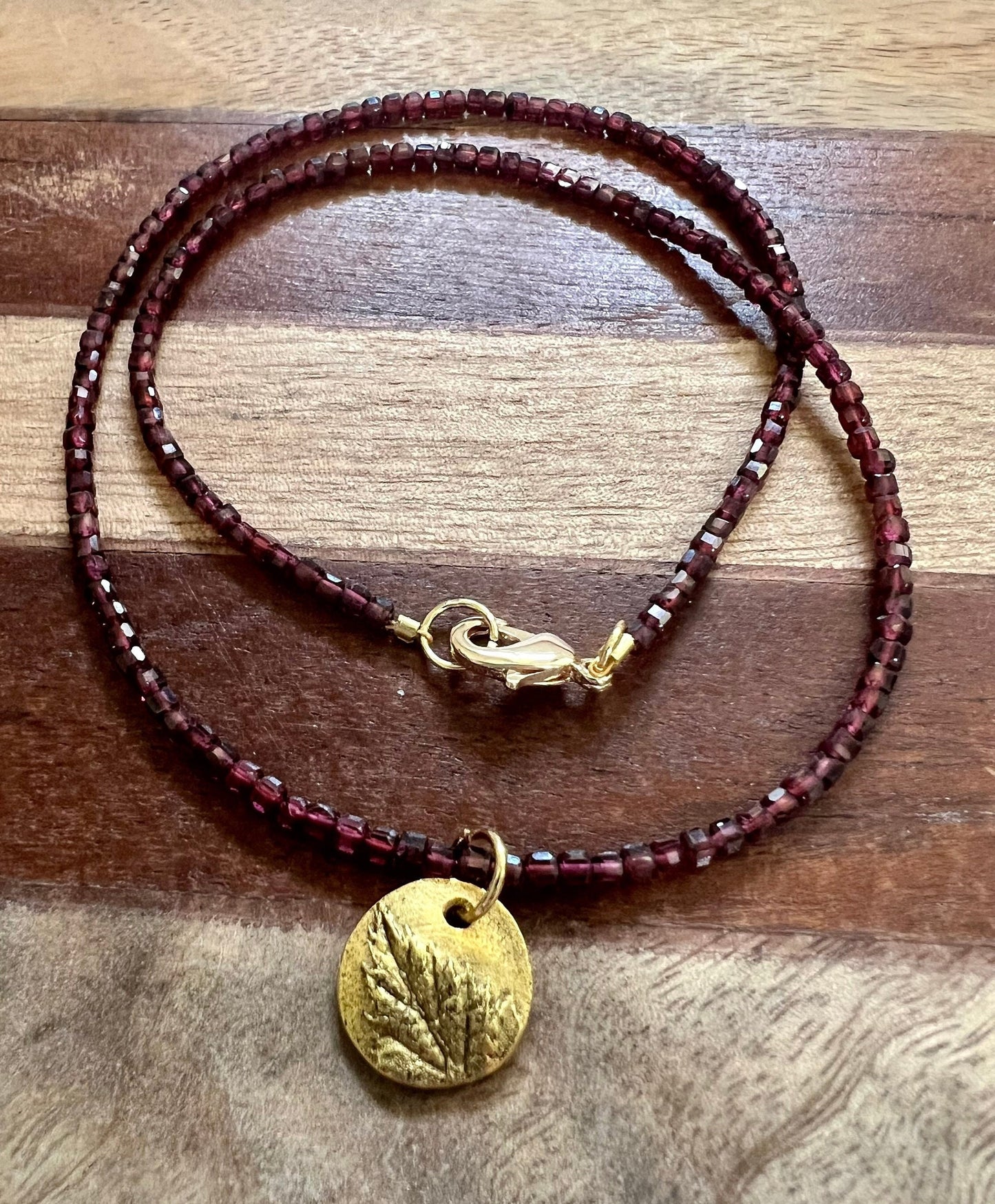 Garnet Beaded Necklace