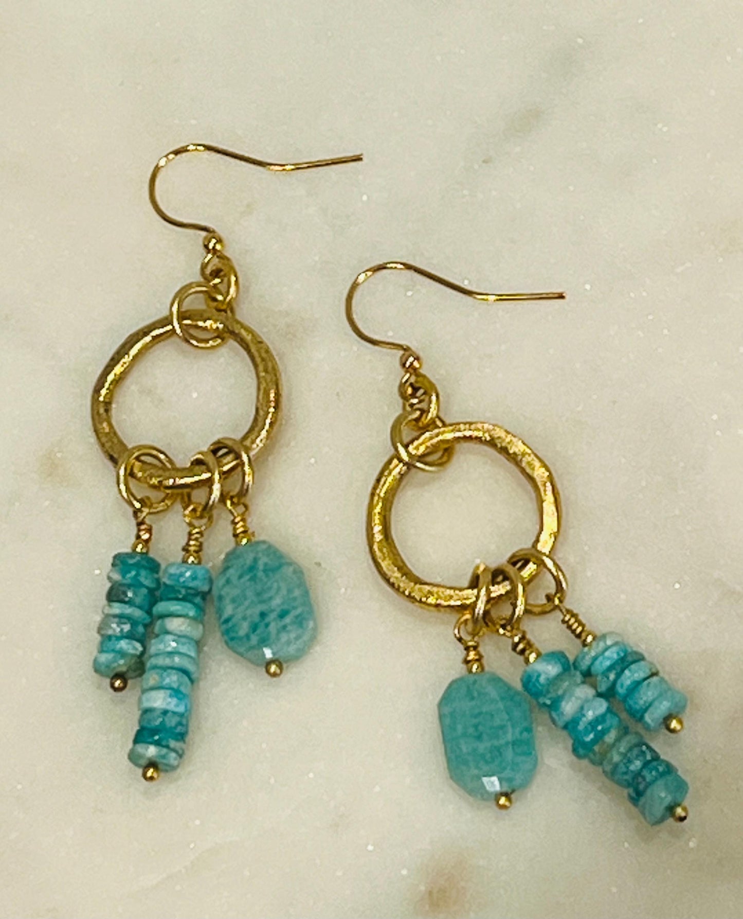 Amazonite Beaded Earrings