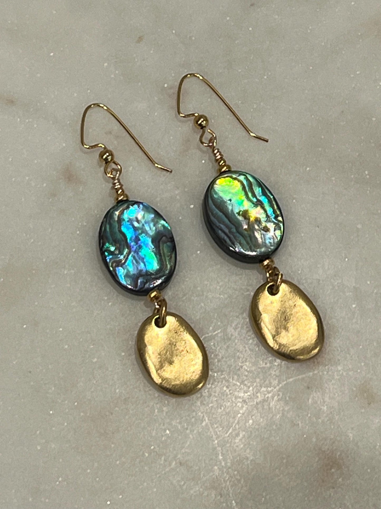 Abalone Beaded Earrings