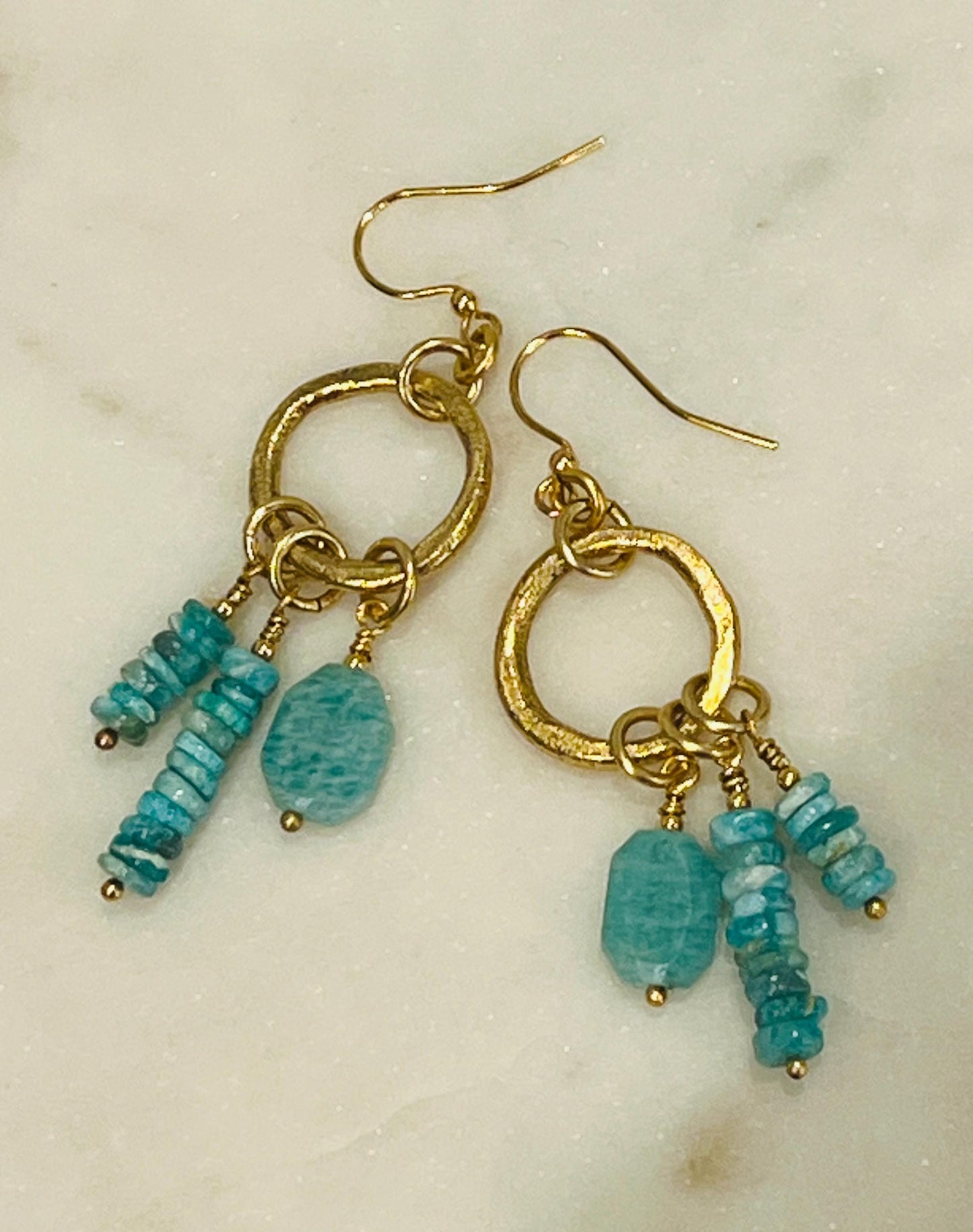 Amazonite Beaded Earrings