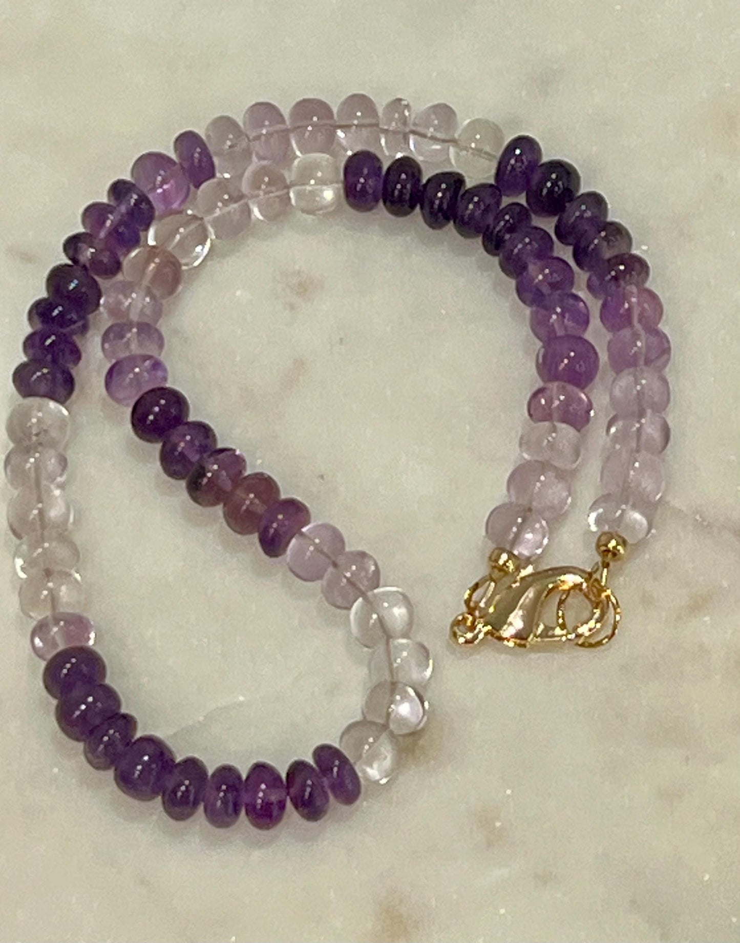 Amethyst Beaded Necklace