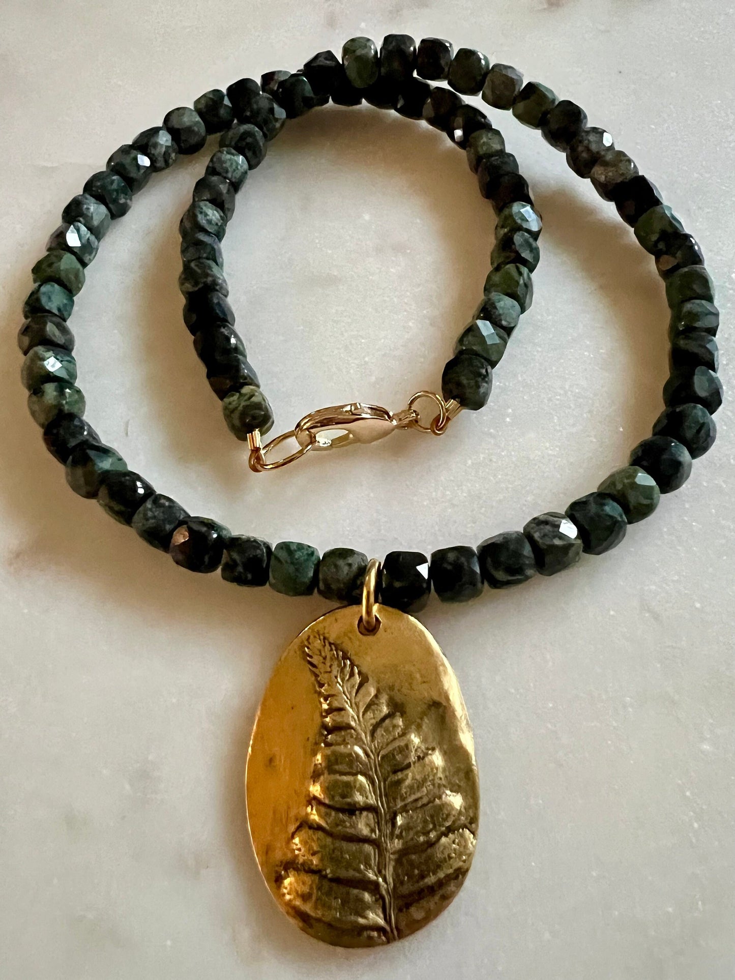 Kambaba Jasper Beaded Necklace