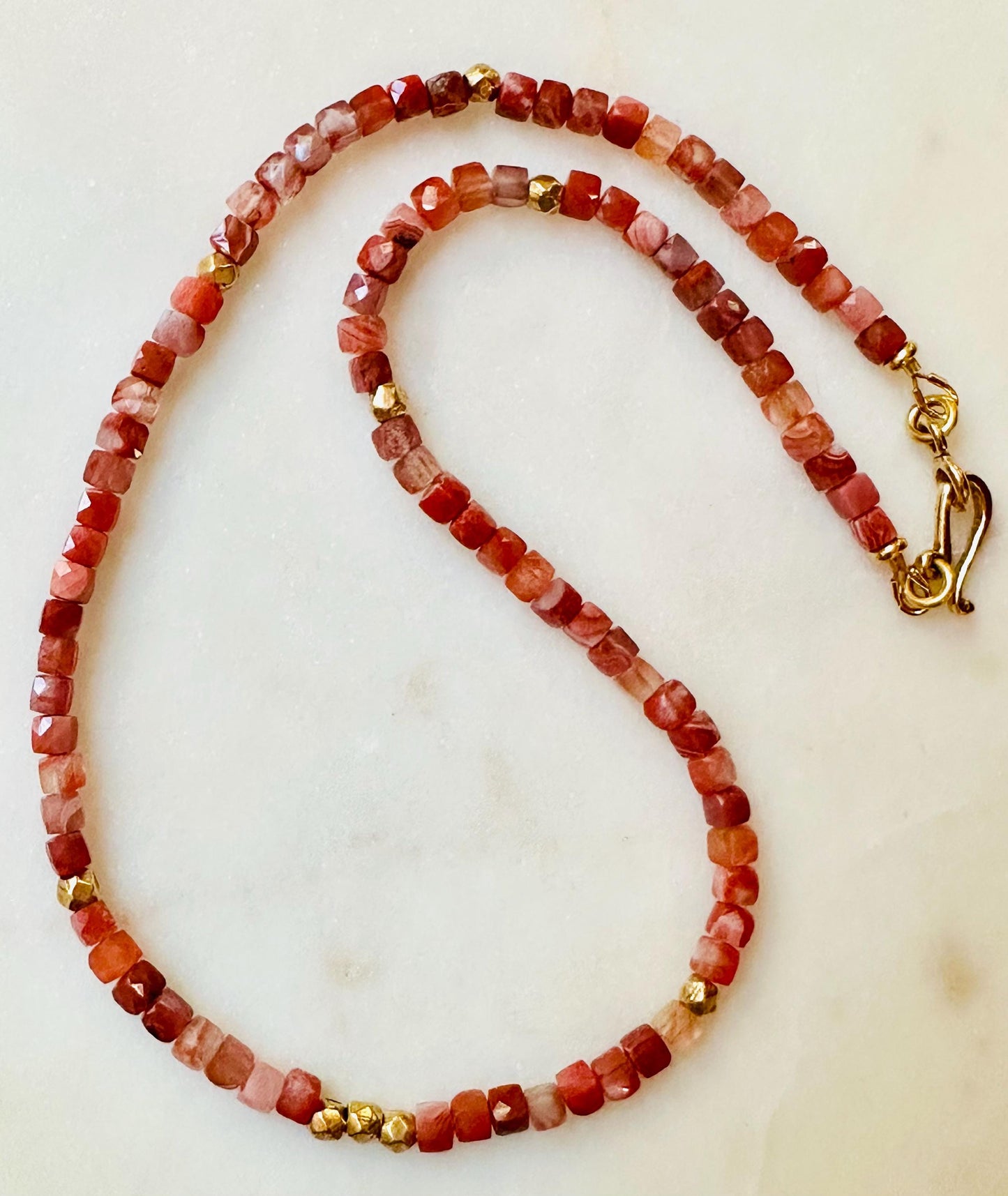 Carnelian Beaded Necklace