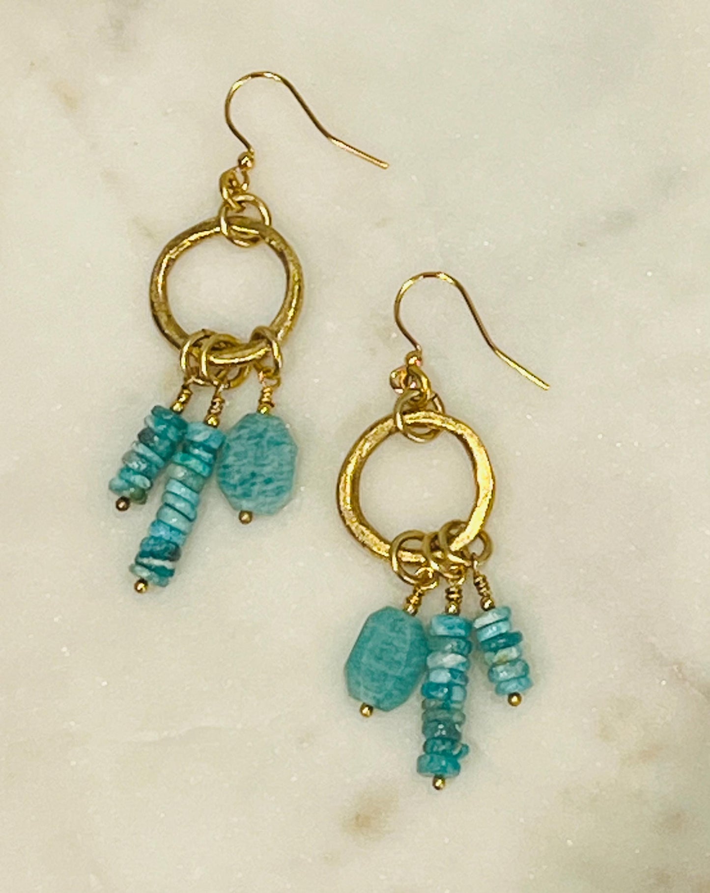 Amazonite Beaded Earrings