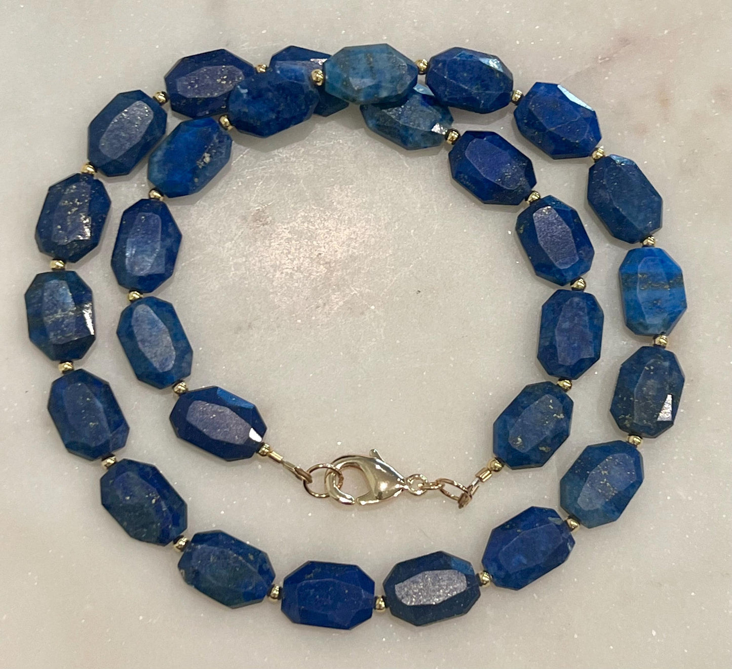 Lapis Beaded Necklace