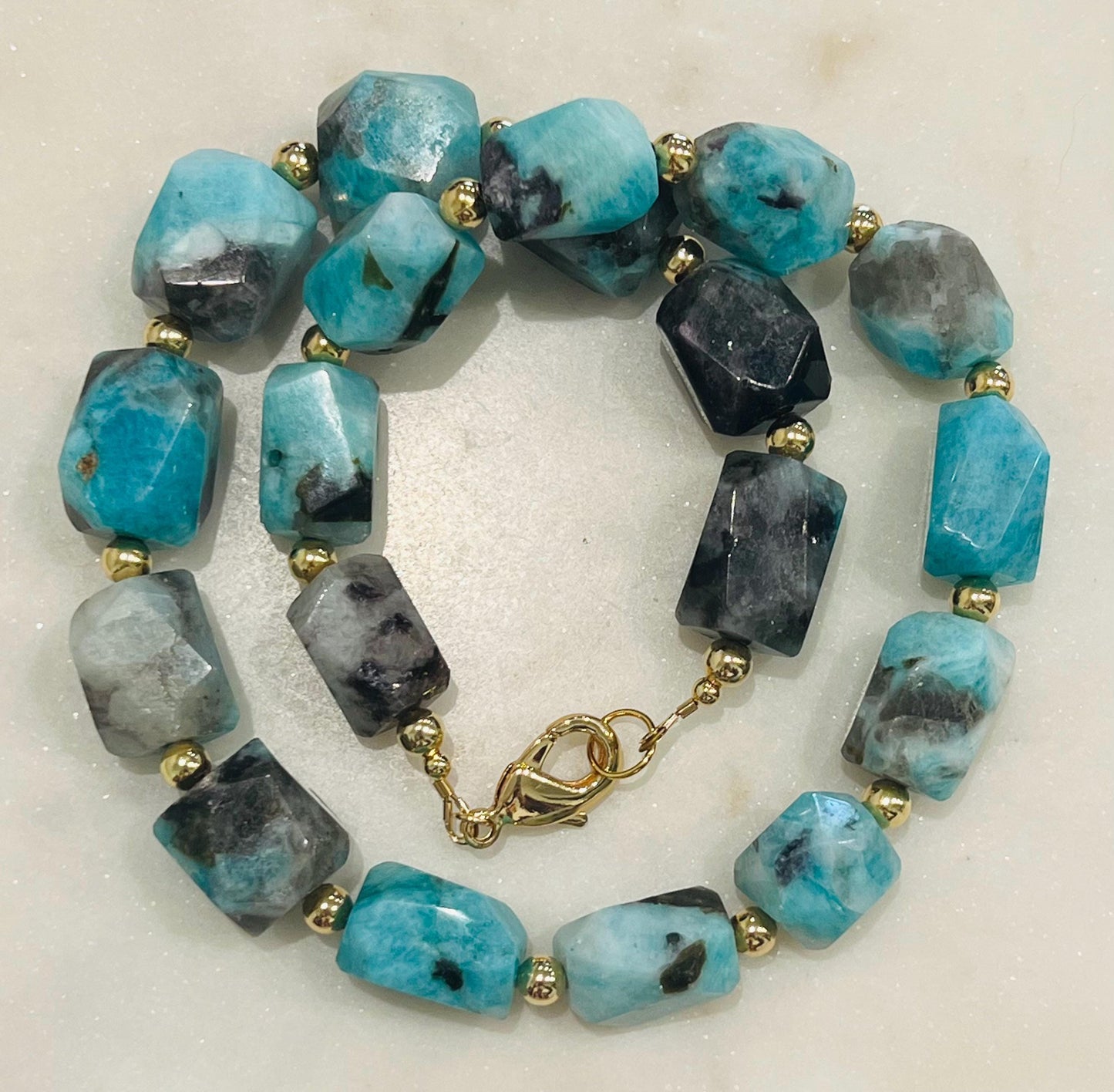 Amazonite Beaded Chunky Necklace