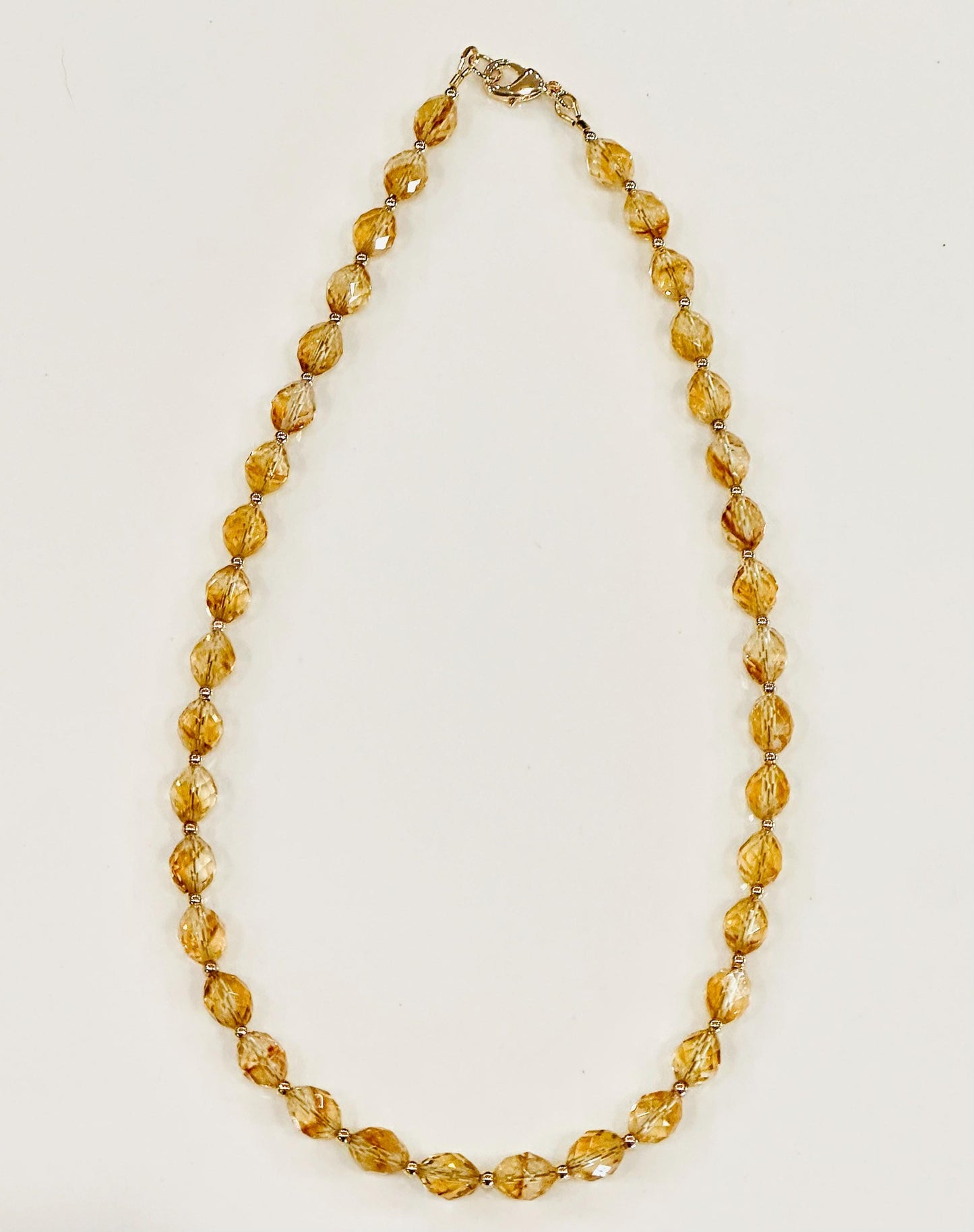 Citrine Beaded Necklace