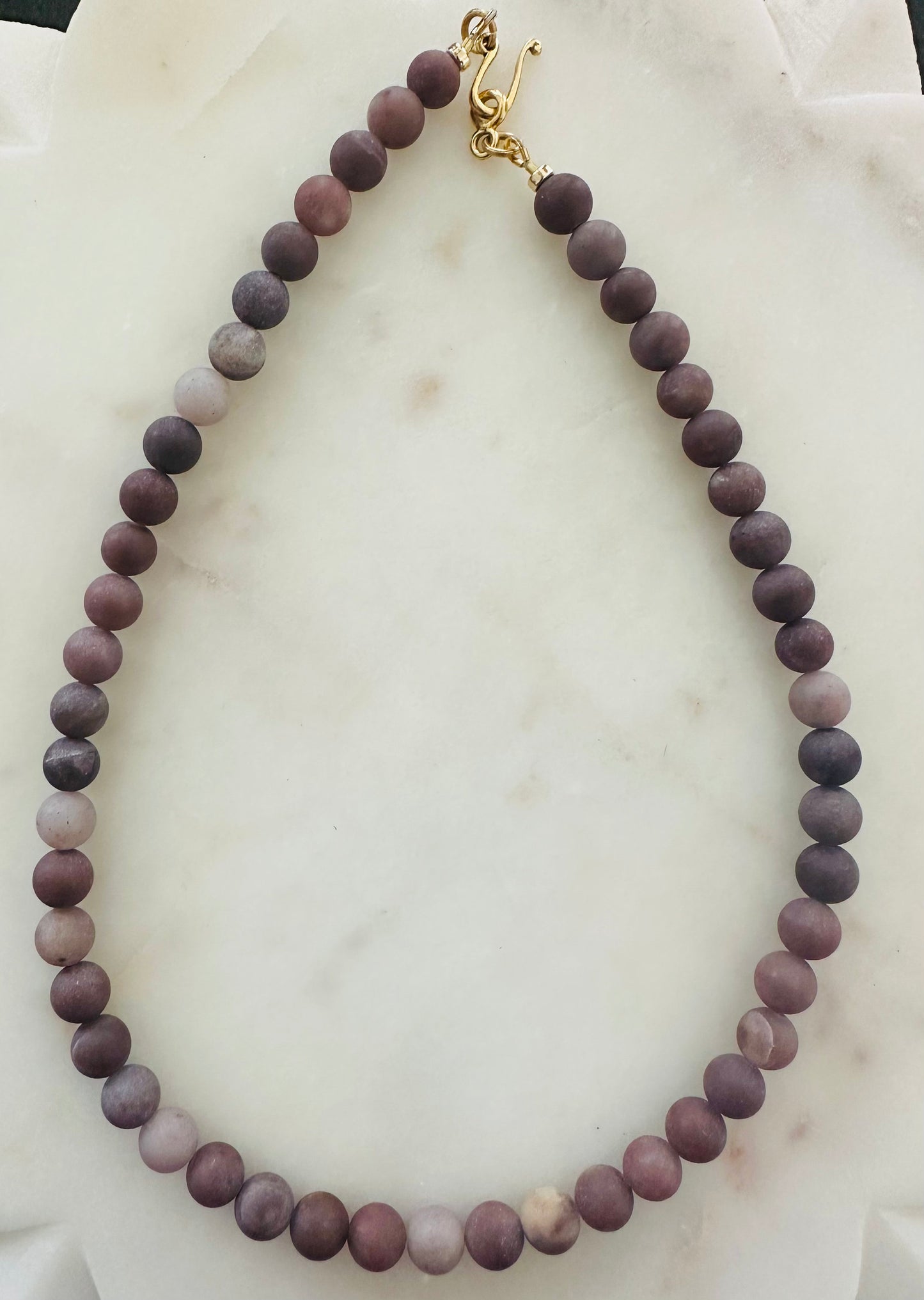 Purple Aventurine Beaded Necklace