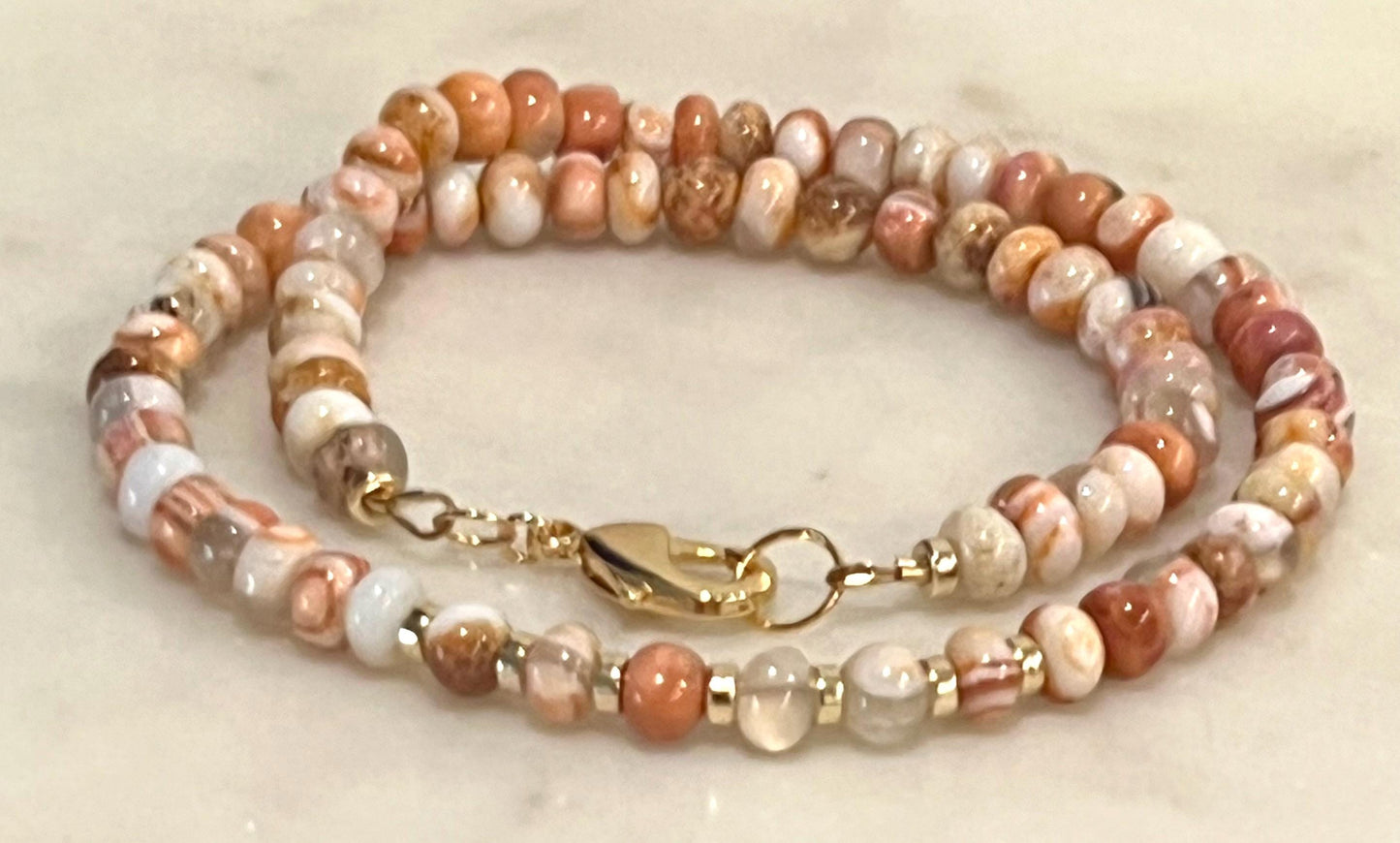 Opal Beaded Necklace