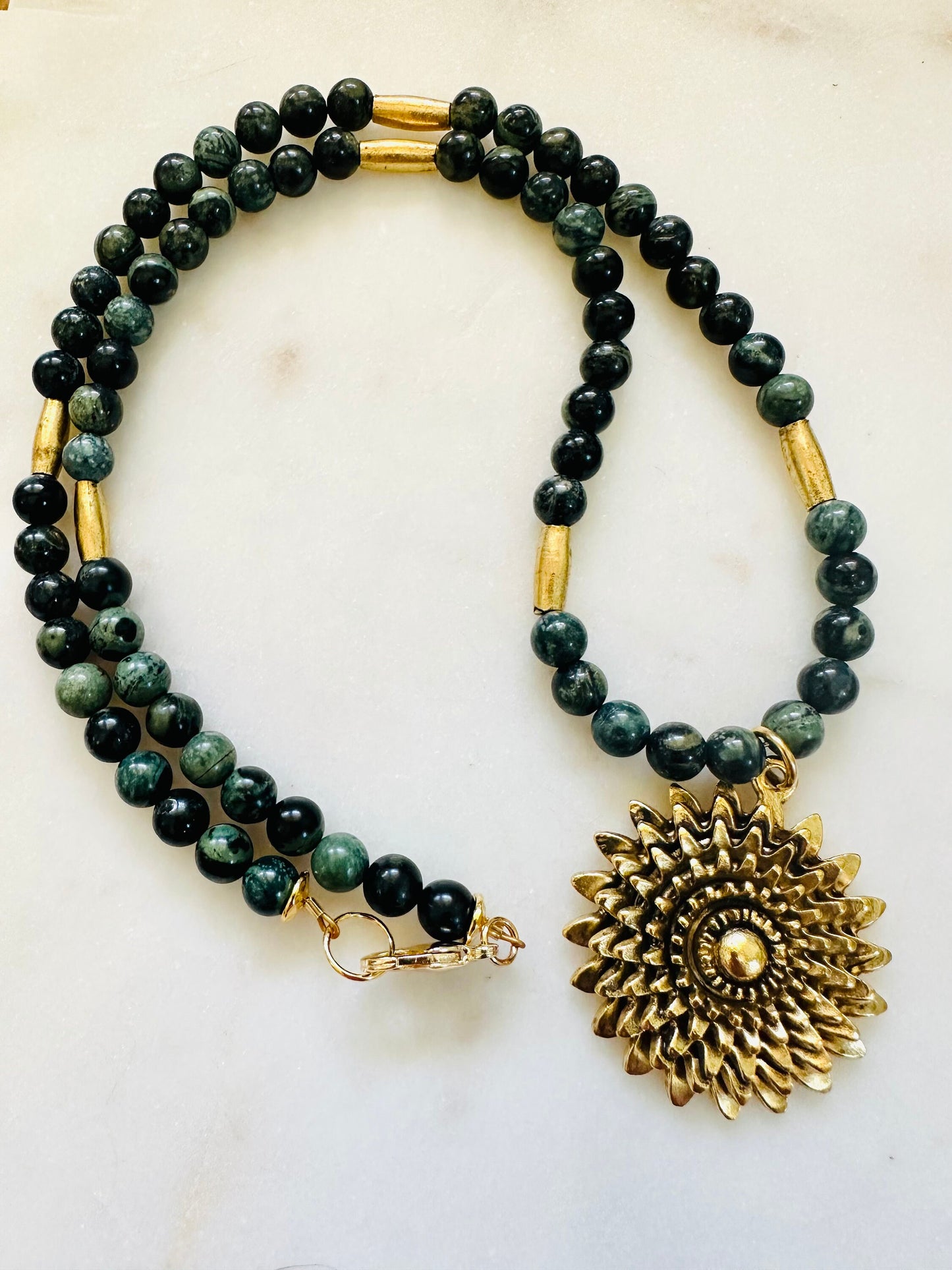 Kambaba Jasper Beaded Necklace