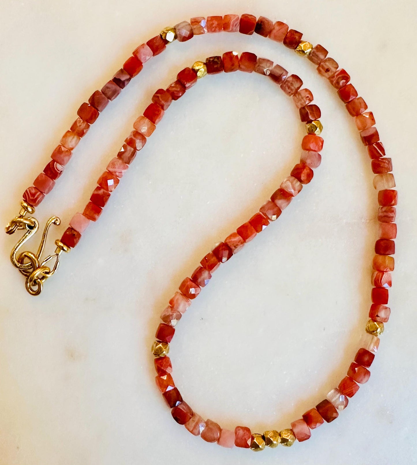 Carnelian Beaded Necklace