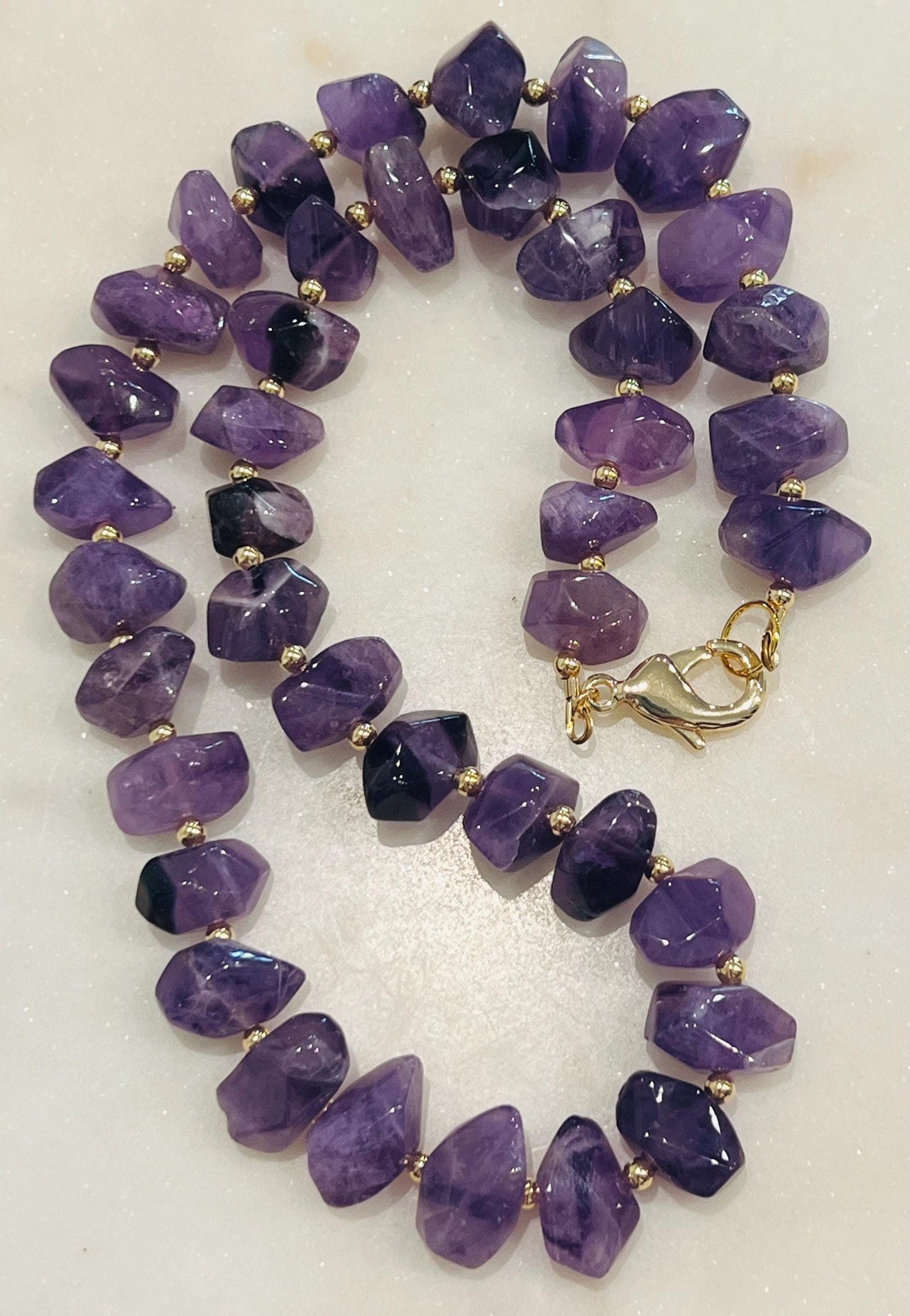 Amethyst Beaded Necklace