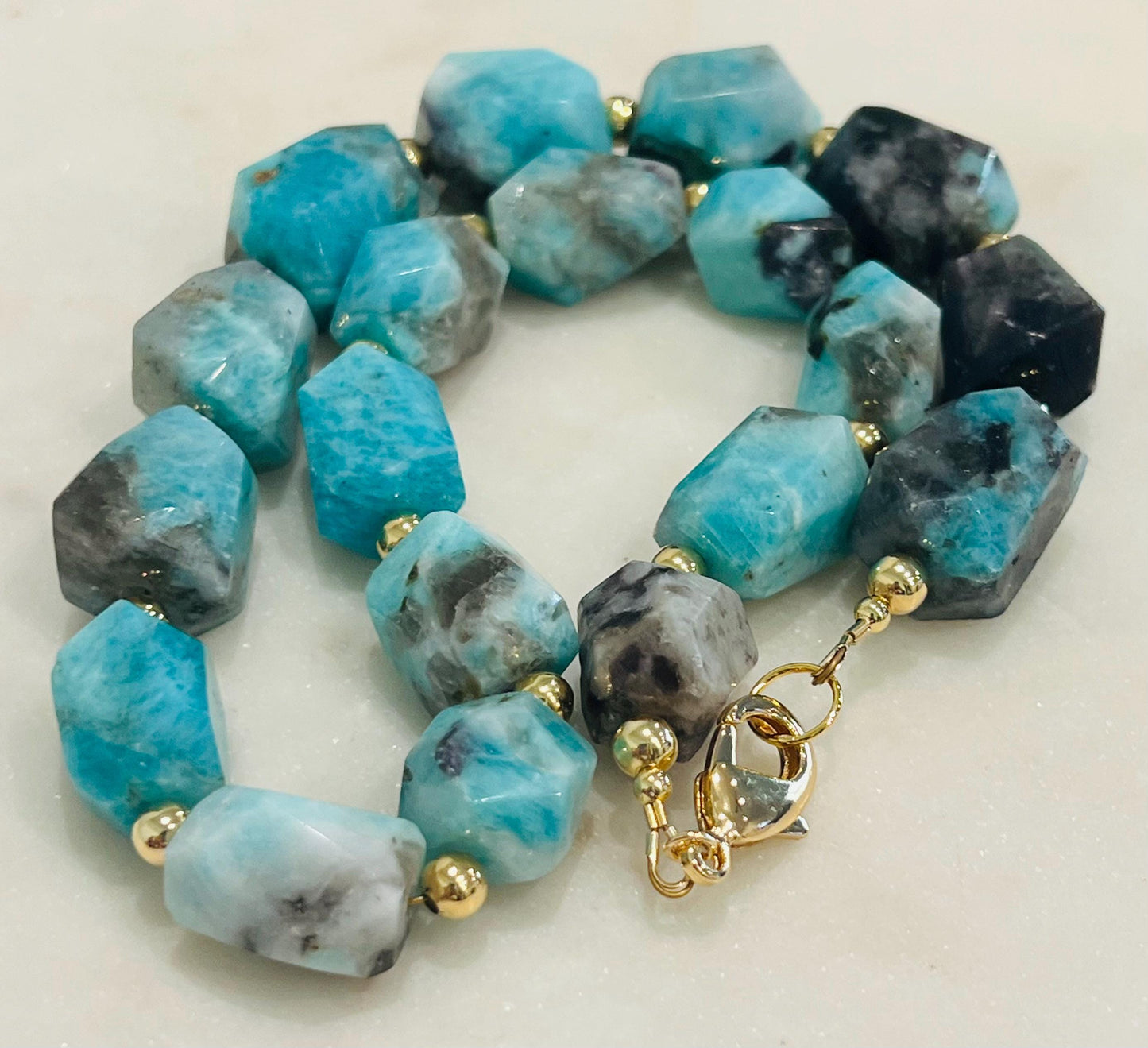 Amazonite Beaded Chunky Necklace