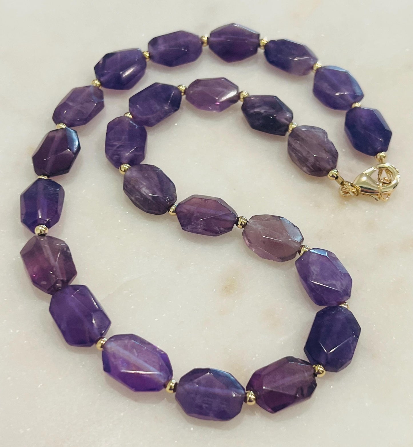 Amethyst Beaded Necklace
