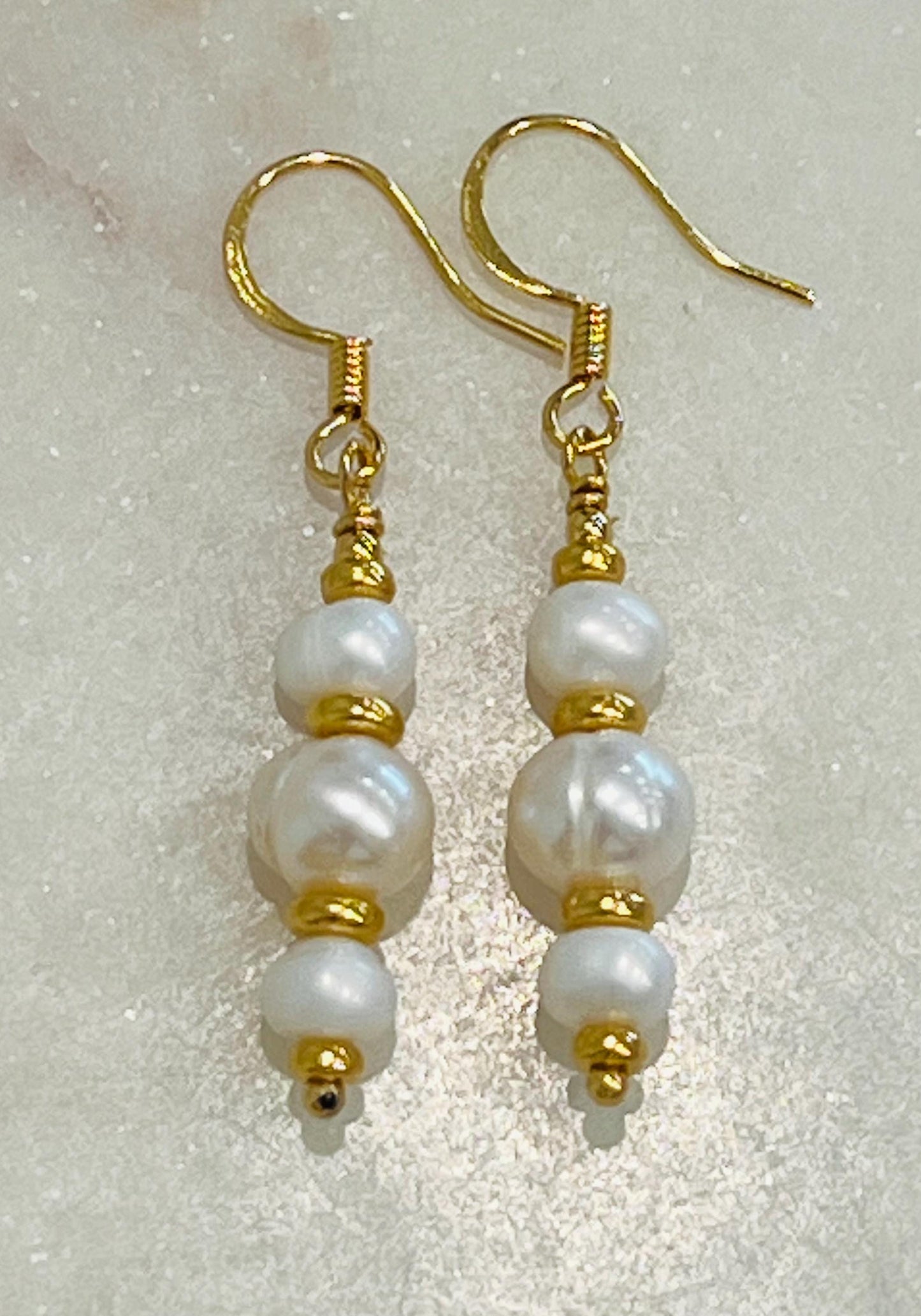 Freshwater Pearl Beaded Earrings