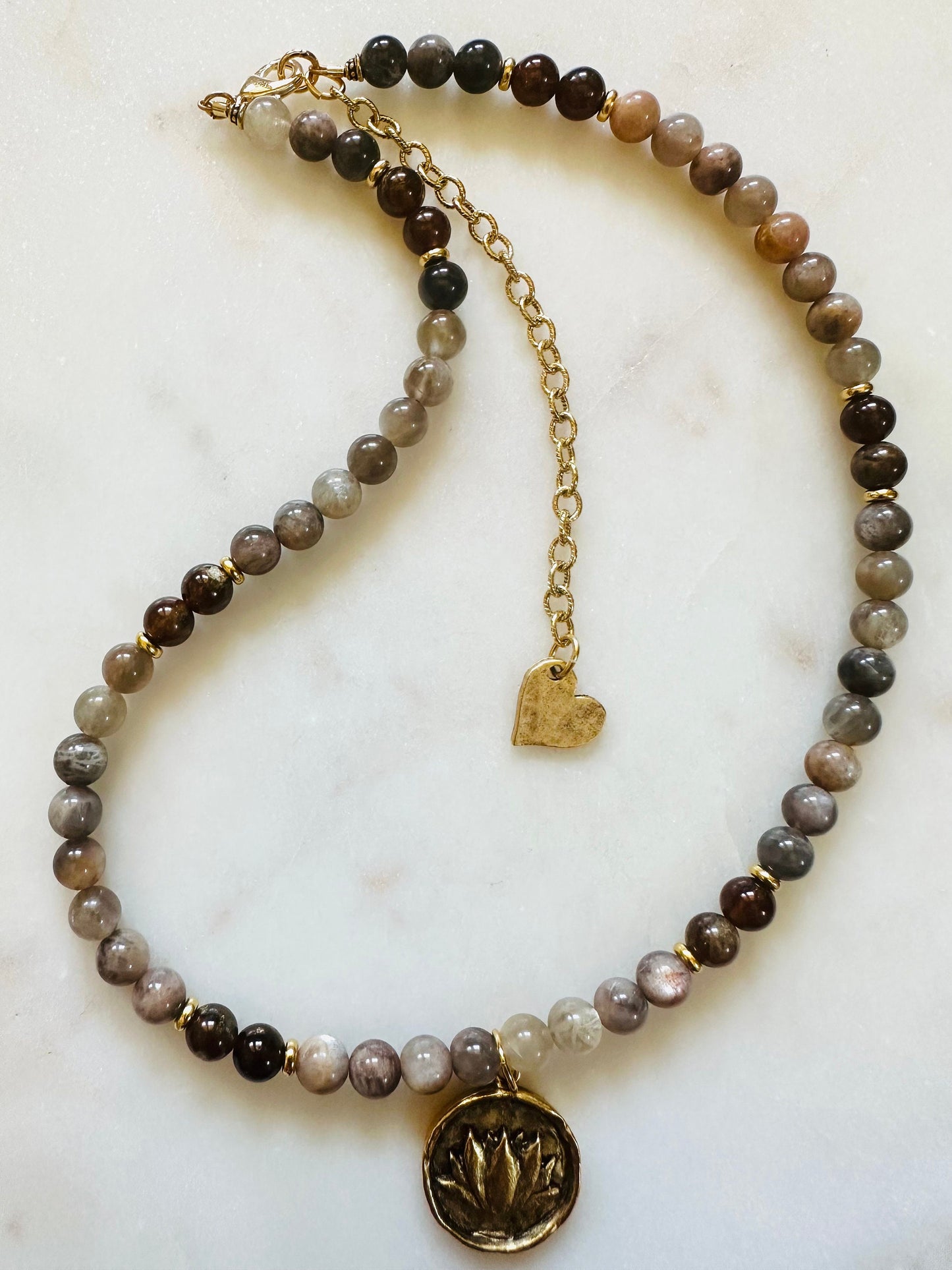 Moonstone Beaded Necklace