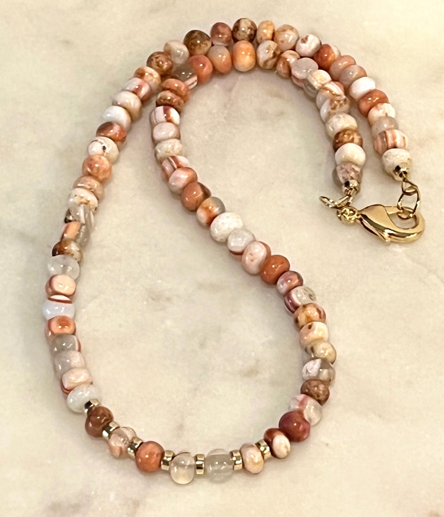 Opal Beaded Necklace
