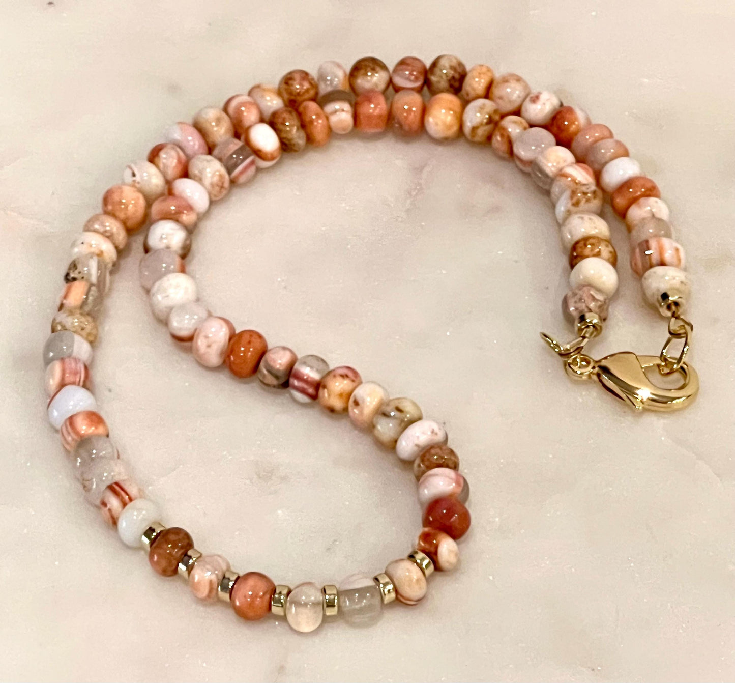 Opal Beaded Necklace