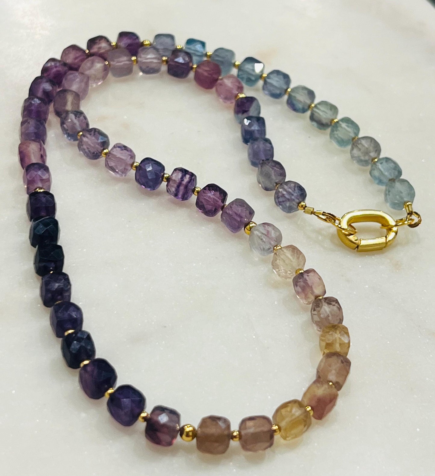 Fluorite Beaded Necklace