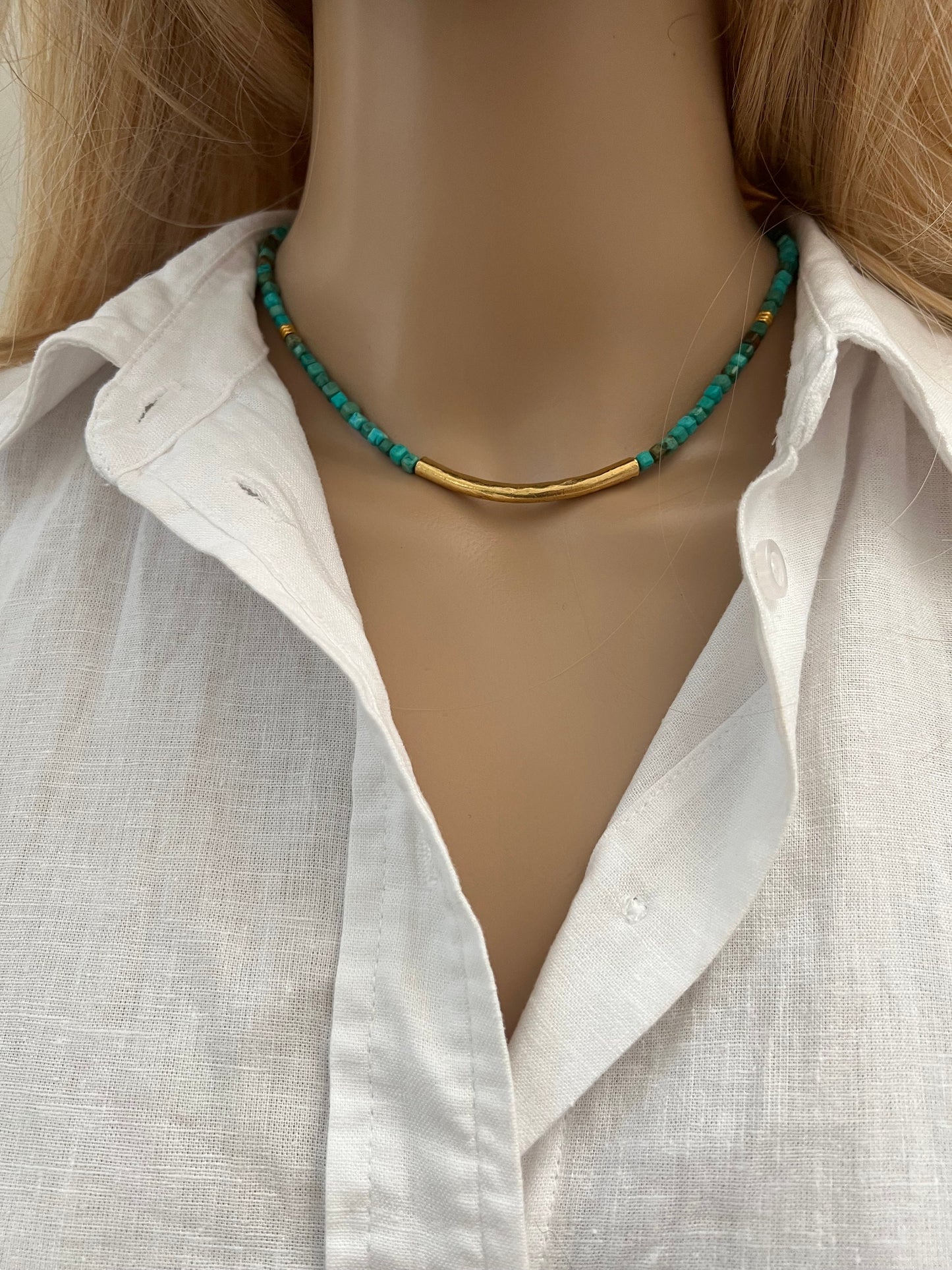Turquoise Beaded Necklace