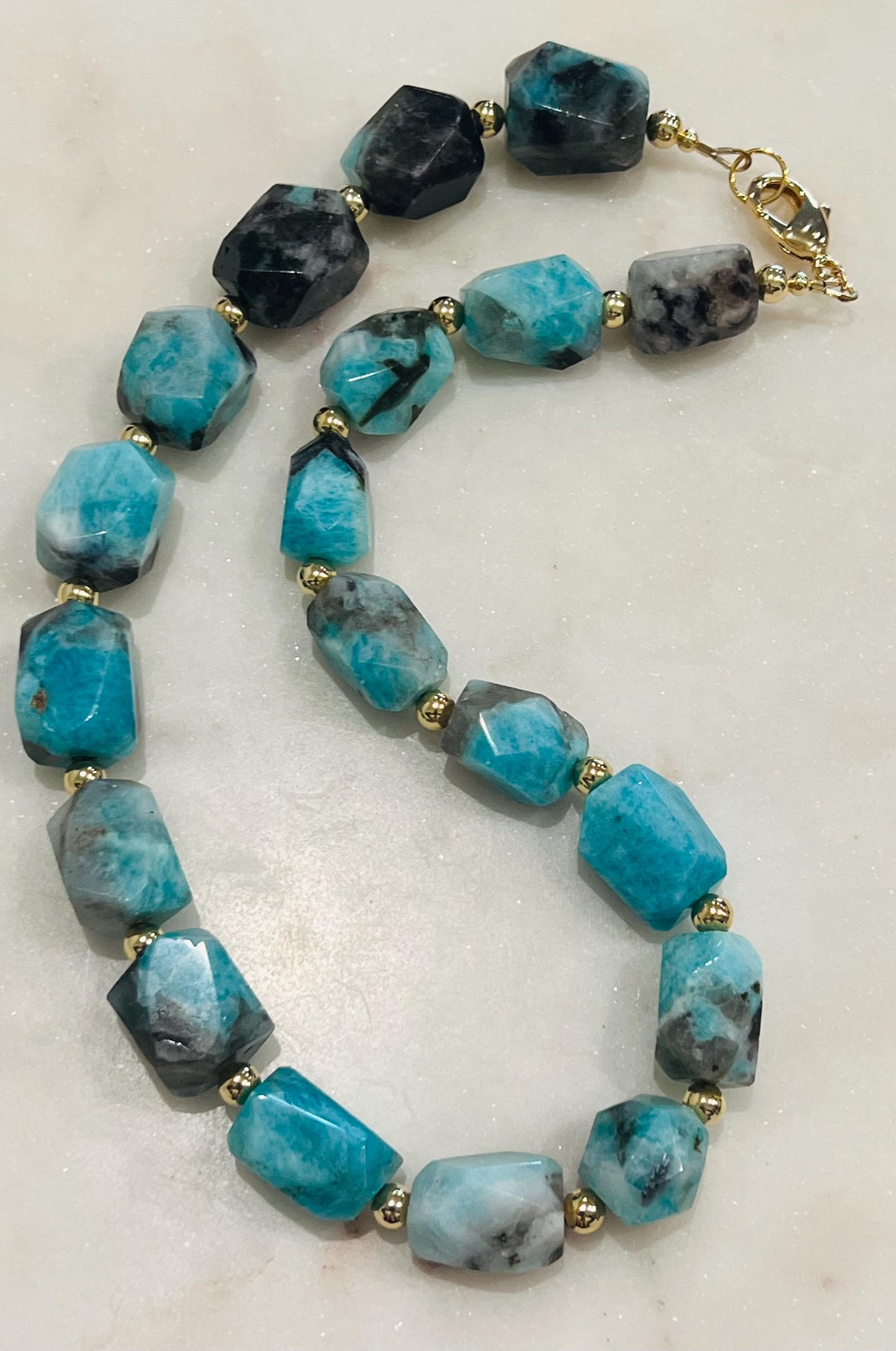 Amazonite Beaded Chunky Necklace
