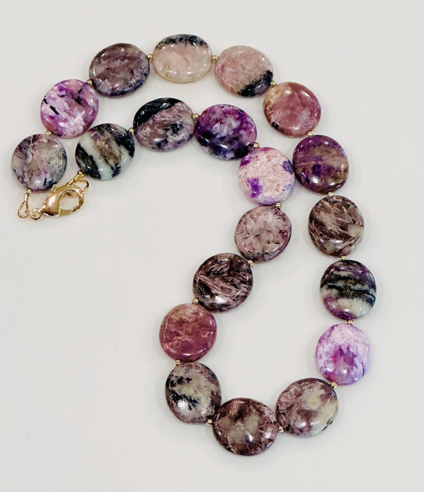 Charoite Beaded Necklace