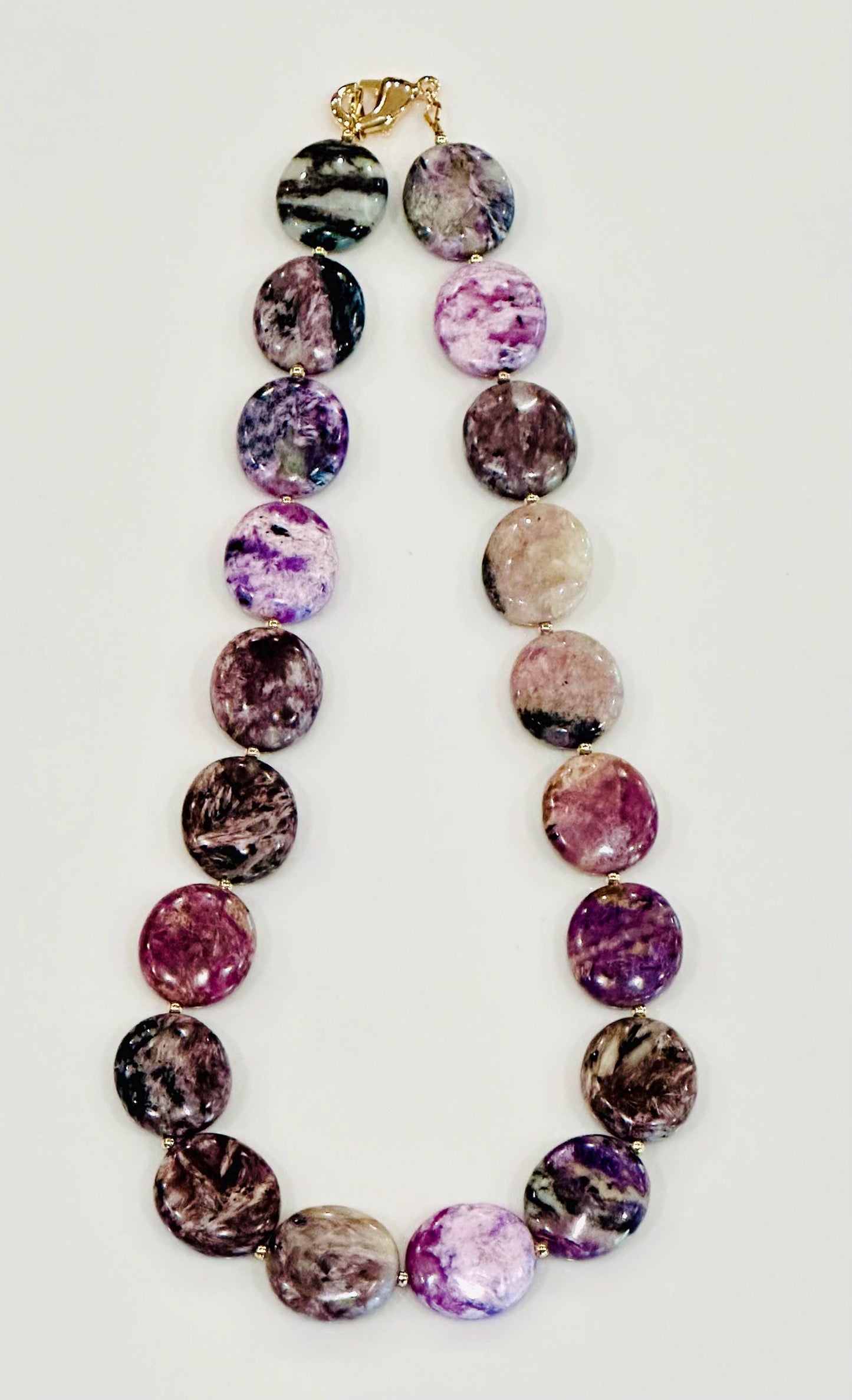 Charoite Beaded Necklace