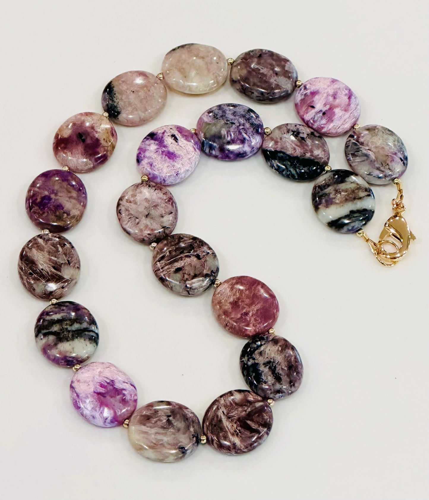 Charoite Beaded Necklace
