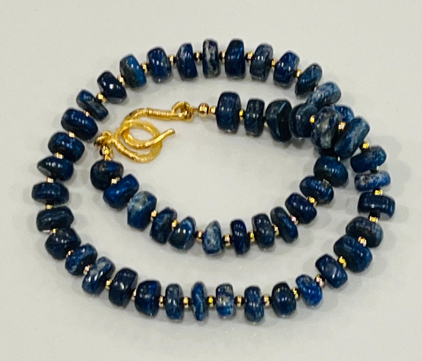 Lapis Chunky Beaded Necklace