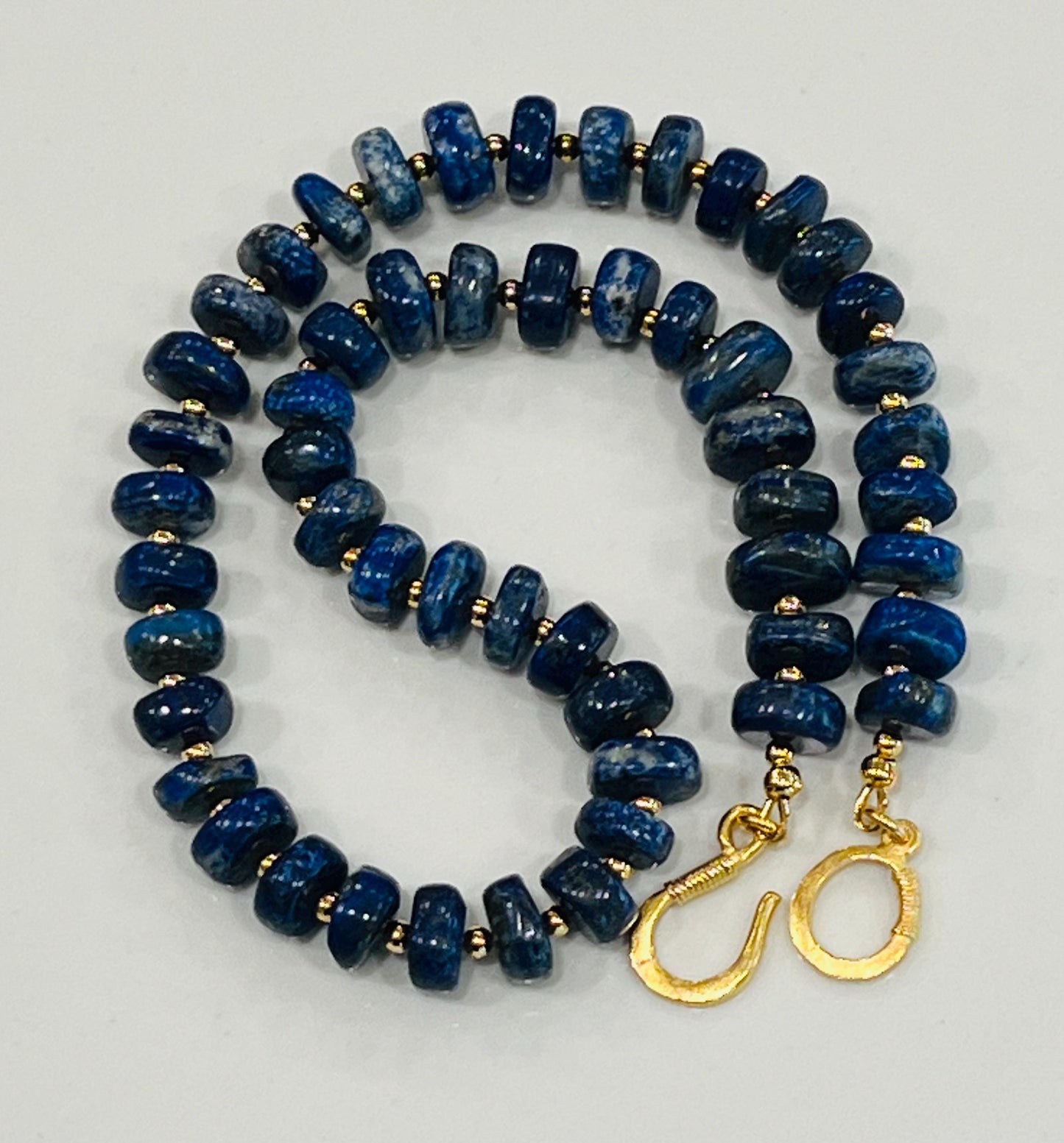 Lapis Chunky Beaded Necklace