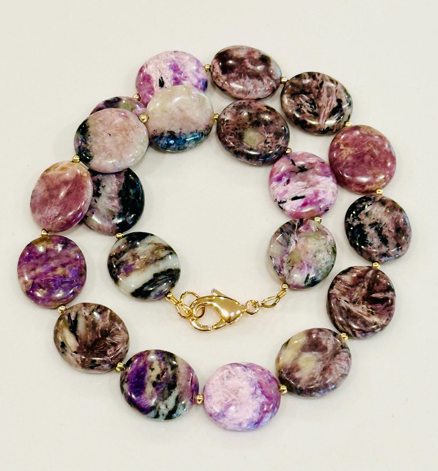 Charoite Beaded Necklace