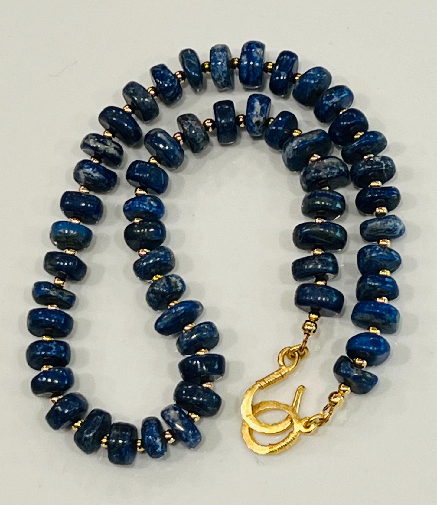 Lapis Chunky Beaded Necklace