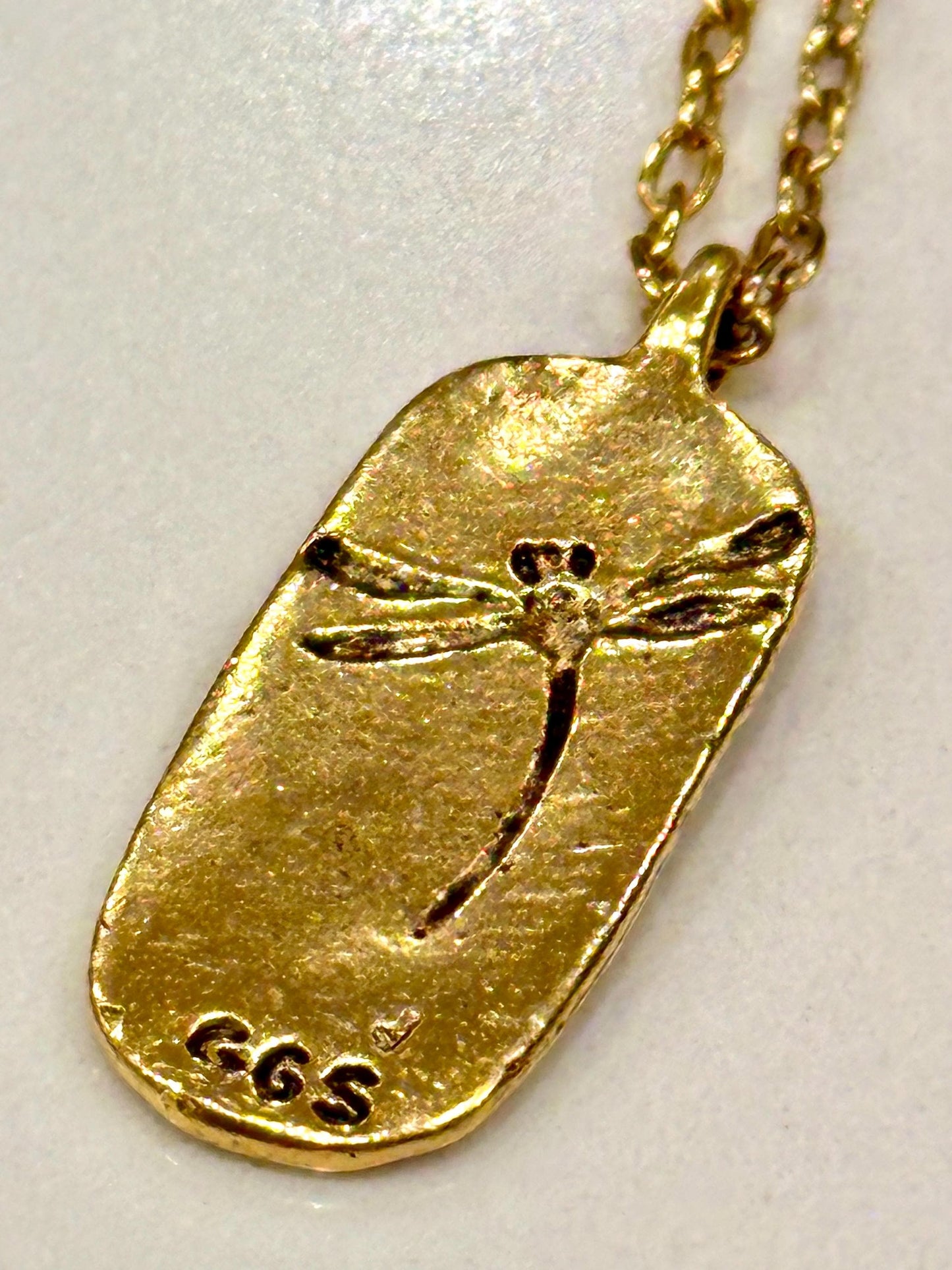 Gold Delicate Paperclip Layering Necklace with Gold Dragonfly Pendant Gorgeous Layering Statement Necklace Modern Gold Necklace