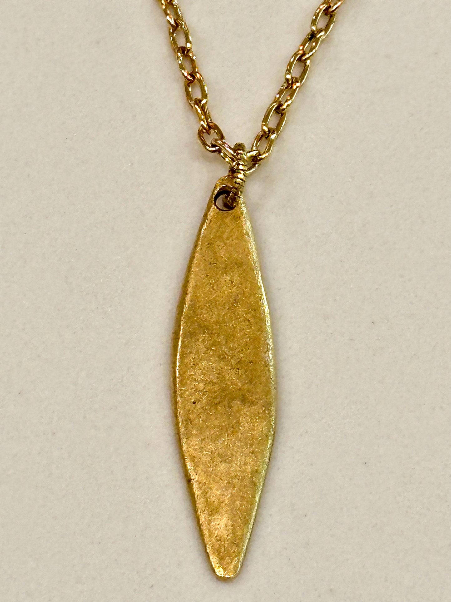 Gold, Silver, or Copper Delicate Paperclip Layering Necklace with Geometric Pendant Gorgeous Layering Statement Necklace Modern Necklace