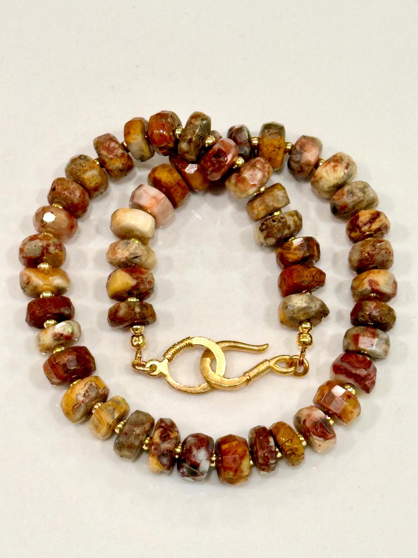 Crazy Lace Agate Chunky Necklace