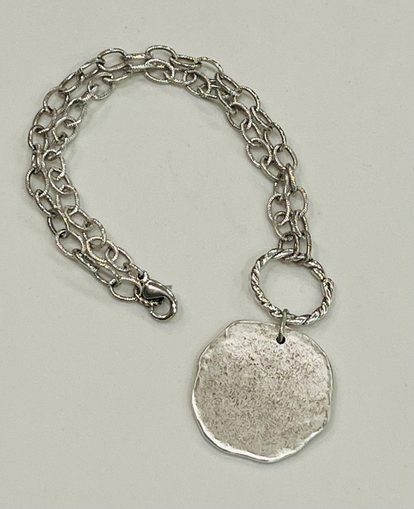 Necklace with Large Coin Pendant