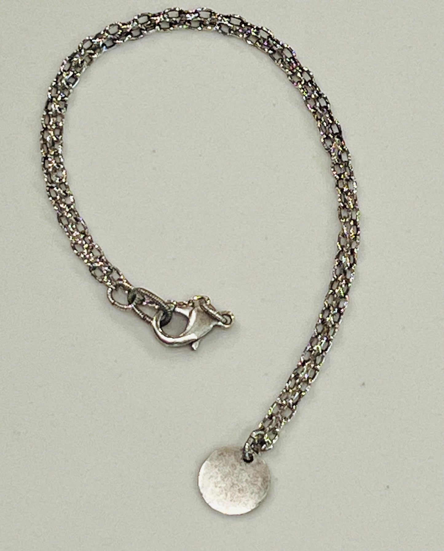Gold, Silver, or Copper Small Oval Chain Necklace with Small Coin Pendant Layering Statement Necklace Versatile Length Perfect for Layering