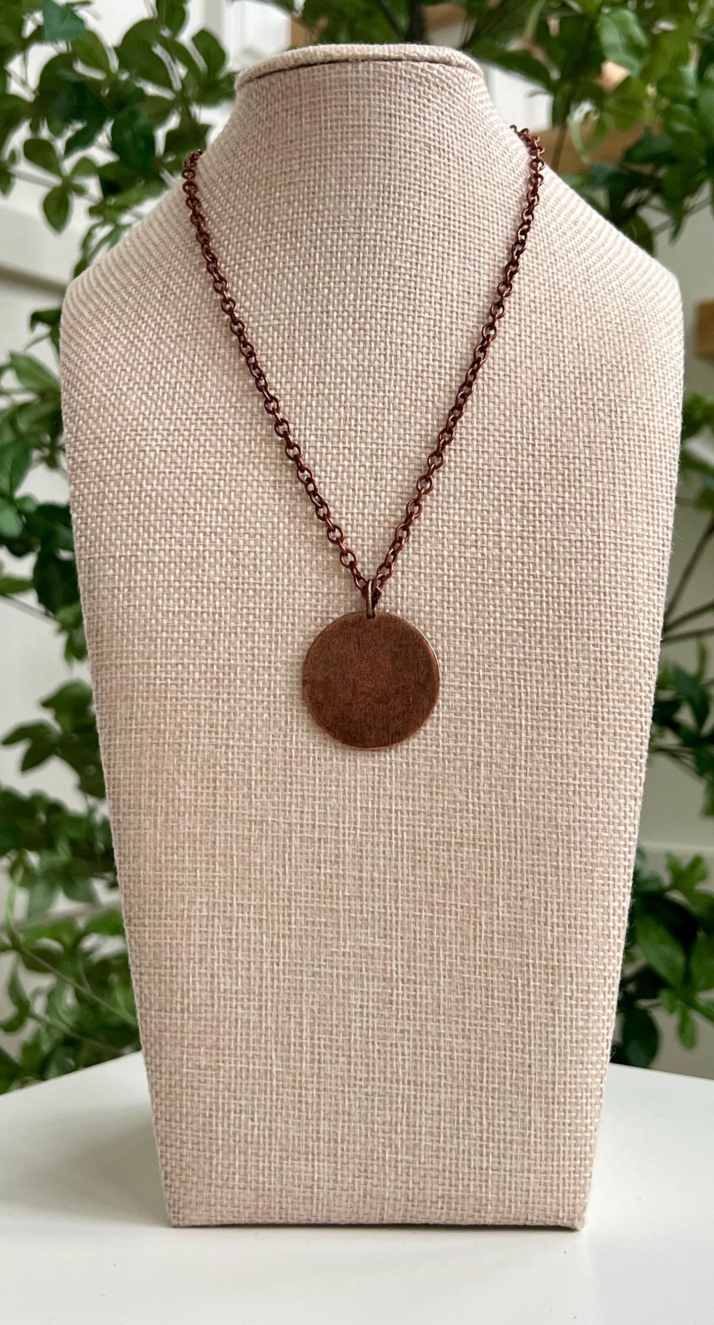 Gold, Silver, or Copper Small Textured Cable Chain Necklace