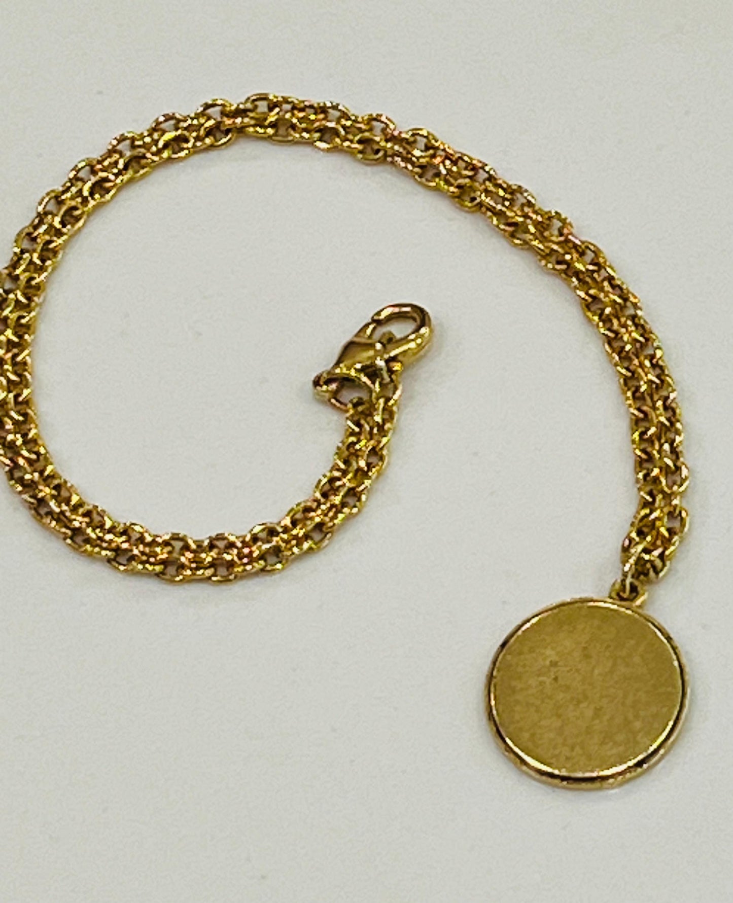 Gold, Silver, or Copper Small Classic Cable Chain Coin Layering Necklace