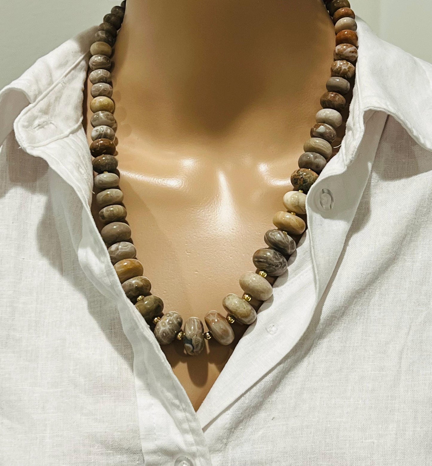 Coral Large Statement Necklace